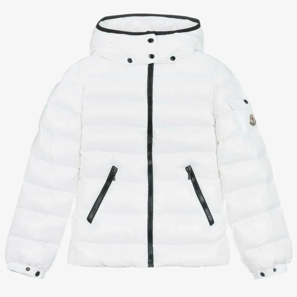 Moncler Enfant Coats & Jackets*Teen Girls White Bady Down Puffer Jacket