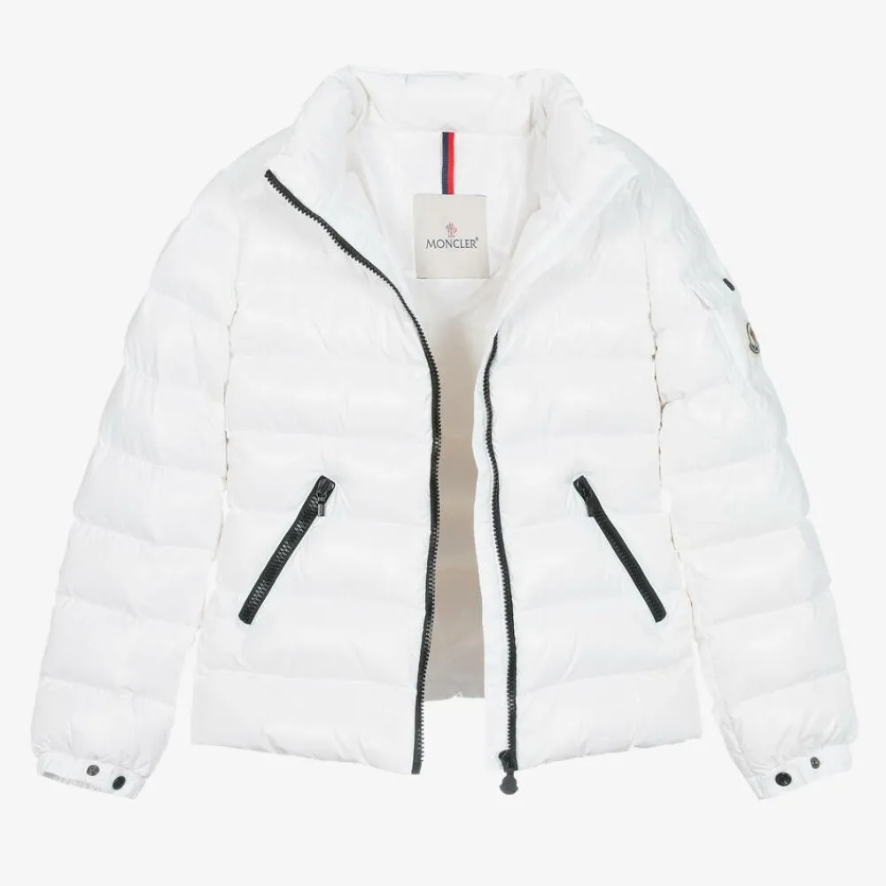 Moncler Enfant Coats & Jackets*Teen Girls White Bady Down Puffer Jacket