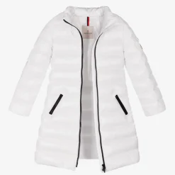 Moncler Enfant Coats & Jackets*Teen Girls White Down Padded Moka Coat