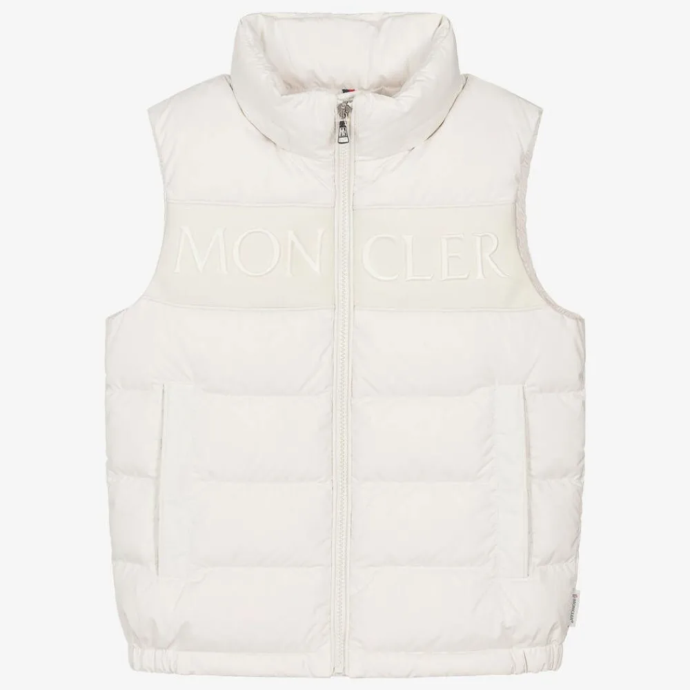 Moncler Enfant Coats & Jackets|Coats & Jackets*Teen Ivory Rafael Down Gilet