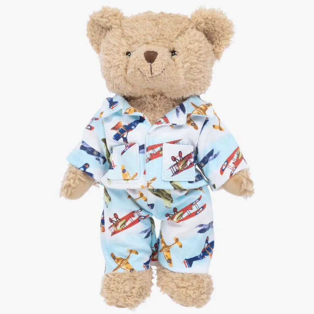 Powell Craft Toys|Toys*Vintage Plane Pyjama Teddy Bear (34cm)