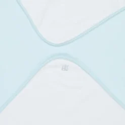 Emile et Rose Blankets & Shawls*White & Blue Cotton Blanket (73cm)