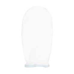 Kissy Kissy Towels & Robes*White & Blue Cotton Hooded Towel & Mitt Set