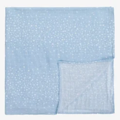 aden + anais Sleeping Accessories*White & Blue Muslin Swaddles (4 Pack)
