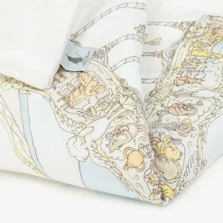 Atelier Choux Paris Gifts|Nursery Accessories*White & Blue Organic Cotton Reversible Duvet (132cm)