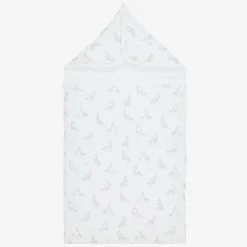 Kissy Kissy Gifts|Nests*White & Grey Pima Cotton Baby Nest (78cm)