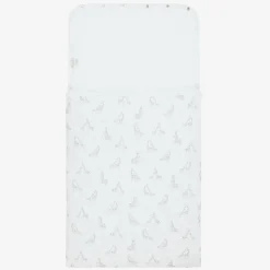 Kissy Kissy Gifts|Nests*White & Grey Pima Cotton Baby Nest (78cm)