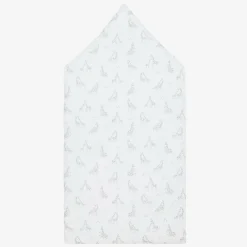 Kissy Kissy Gifts|Nests*White & Grey Pima Cotton Baby Nest (78cm)