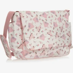 Powell Craft Bags*White & Pink Ballerina Baby Changing Bag (36cm)