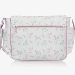 Powell Craft Bags*White & Pink Unicorn Baby Changing Bag (39cm)