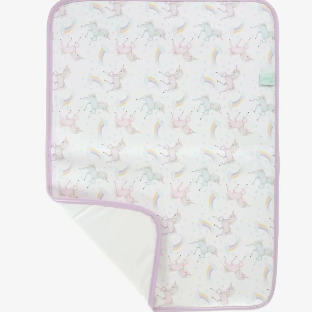 Powell Craft Bags*White & Pink Unicorn Baby Changing Bag (39cm)