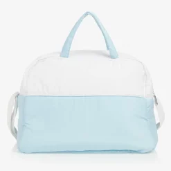 AIGNER Gifts*White & Sky Blue Baby Changing Bag (43cm)