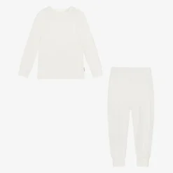 Roarsome Snowwear|Snowwear*White Bamboo Jersey Base Layer Set