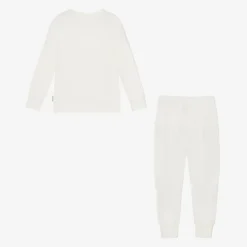 Roarsome Snowwear|Snowwear*White Bamboo Jersey Base Layer Set