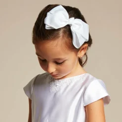 Bowtique London Hair Accessories*Bow Hair Clip (15cm) White