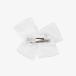Cute Cute Hair Accessories*White Bow Hair Clip (10cm)