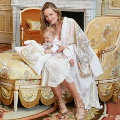 Atelier Choux Paris Sleeping Accessories*White Carousel Swaddle (98cm)