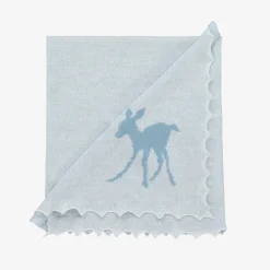 G.H.Hurt amp; Son Gifts|Babysuits*White Cotton & Blue Wool Baby Gift Set