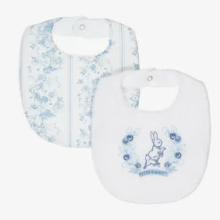 Peter Rabbitâ„¢ by Childrensalon Feeding Accessories*White Cotton & Linen Bibs (2 Pack)