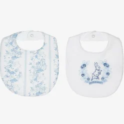 Peter Rabbit™ by Childrensalon Feeding Accessories*White Cotton & Linen Bibs (2 Pack)