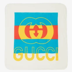 Gucci Gifts*White Cotton & Wool Padded Blanket (74cm)