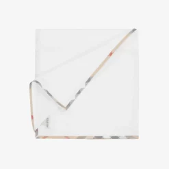 Burberry Gifts|Blankets & Shawls*White Cotton Baby Blanket (100cm)