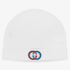 Gucci Hats*White Cotton Baby Hat