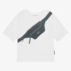 MARC JACOBS Tops|Tops*White Cotton Biker Belt Bag T-Shirt