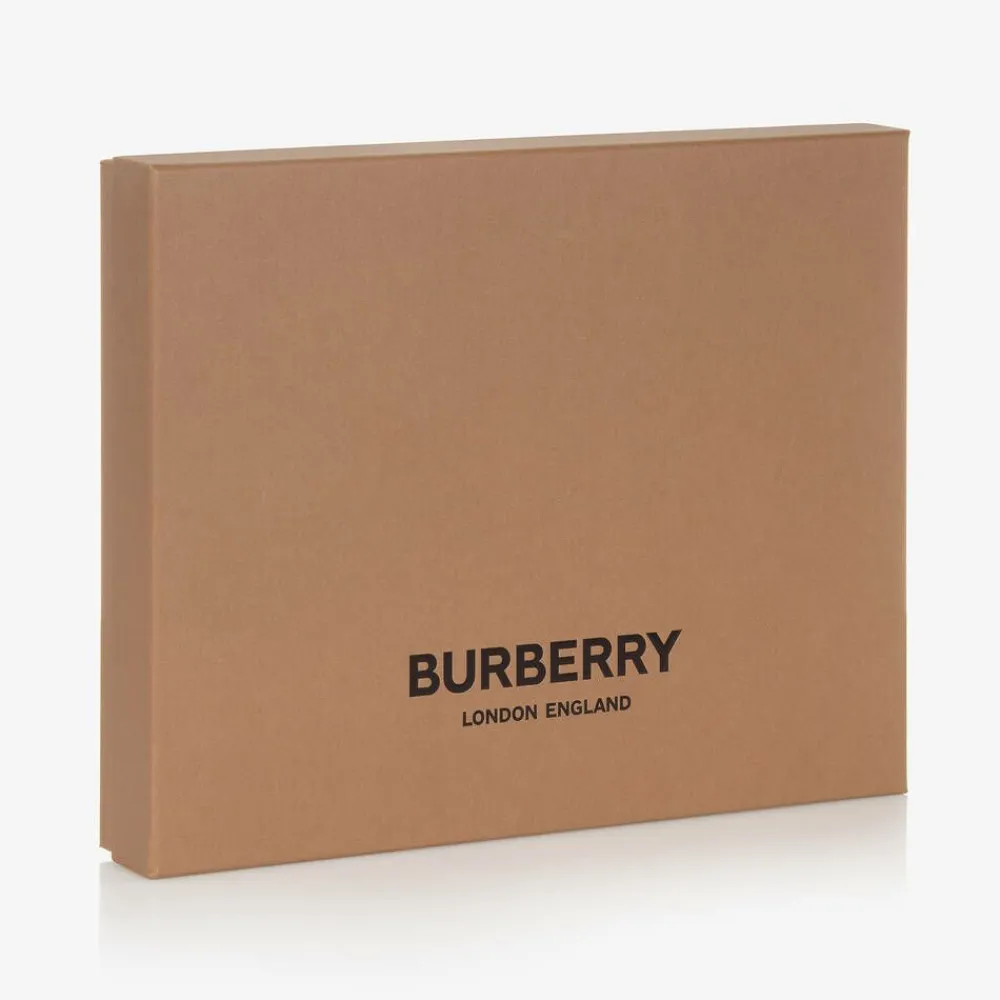 Burberry Gifts|Babysuits*White Cotton Check Babysuit Gift Set