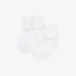 Country Kids Socks|Socks*White Cotton Christening Baby Socks