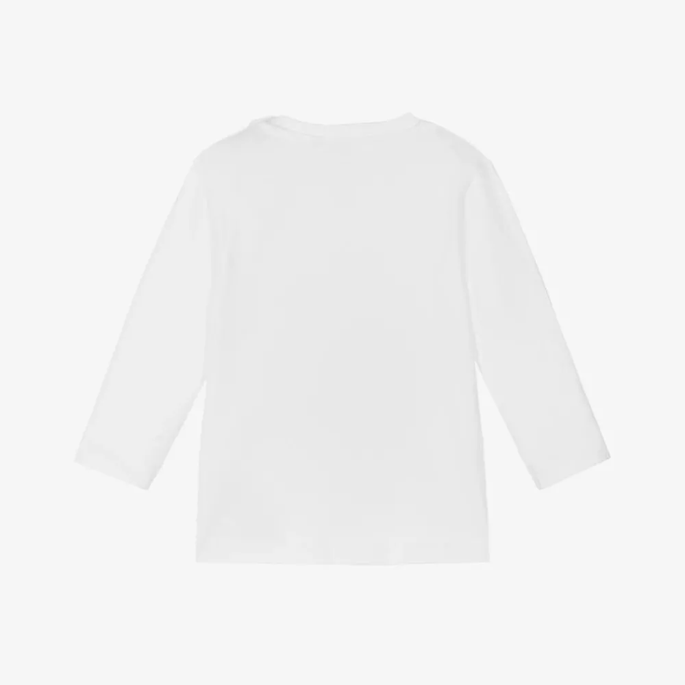 NAME IT Tops|Tops*White Cotton Christmas Baby Top