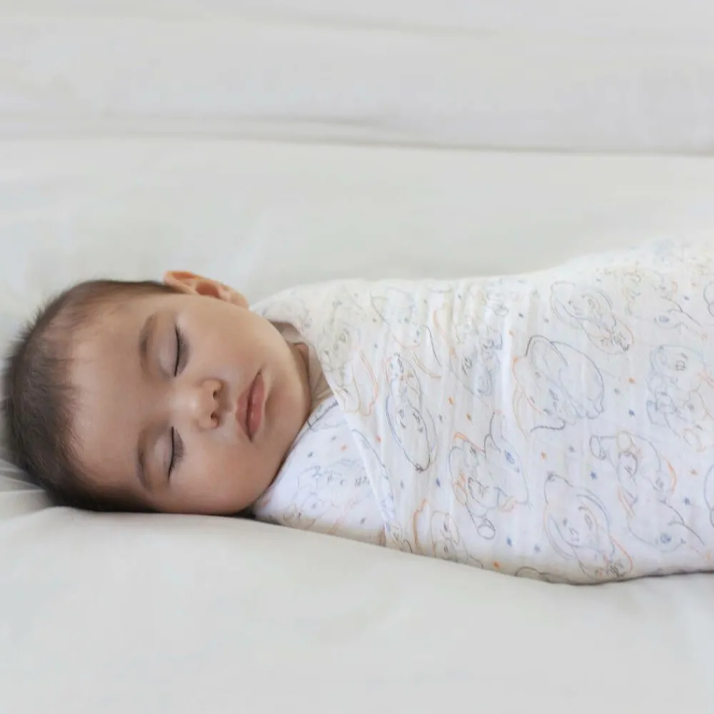 aden + anais Sleeping Accessories*White Cotton Disney Swaddles (3 Pack)
