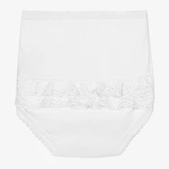 Babidu Underwear|Underwear*White Cotton Frilly Pants