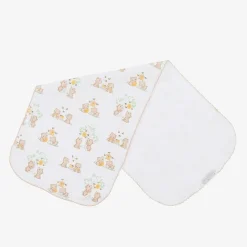 Kissy Kissy Feeding Accessories*White Cotton Honey Bear Cubs Burp Cloth (49cm)