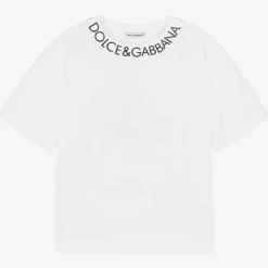 Dolce amp; Gabbana Tops*White Cotton Jersey T-Shirt