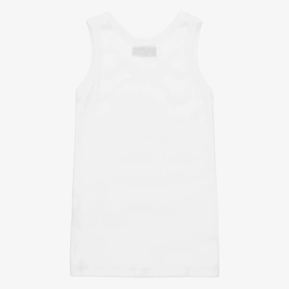 Babidu Underwear|Underwear*White Cotton Jersey Vest