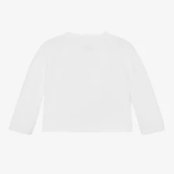 Emile et Rose Tops*White Cotton Knit Cardigan