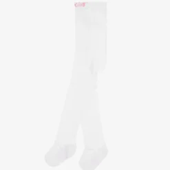Country Kids Tights|Tights*White Cotton Knitted Tights