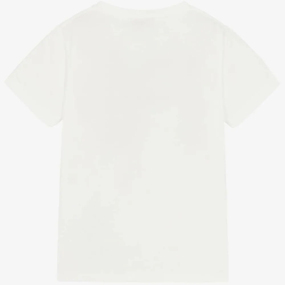 Gucci Tops*White Cotton Logo T-Shirt