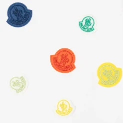 Moncler Enfant Tops*White Cotton Multi Logo Top