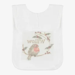 Paint My Dreams Feeding Accessories*White Cotton Personalised Robin Bib