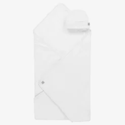 Minutus Gifts*White Cotton Skin To Skin Blanket & Hat Set