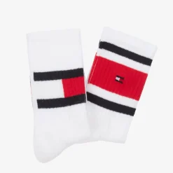 Tommy Hilfiger Socks*White Cotton Sports Socks (2 Pack)