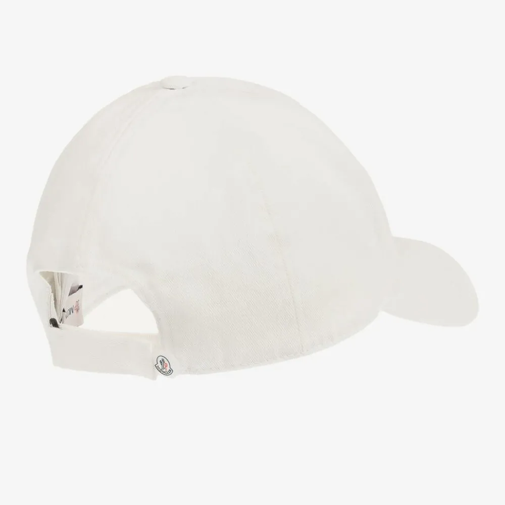 Moncler Enfant Hats*White Cotton Tricolour Cap