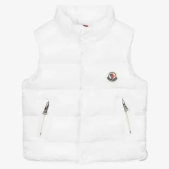 Moncler Enfant Coats & Jackets|Coats & Jackets*White Down Padded Gilet