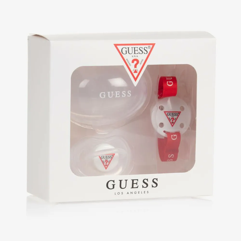 Guess Gifts|Sleeping Accessories*White Dummy & Clip Set