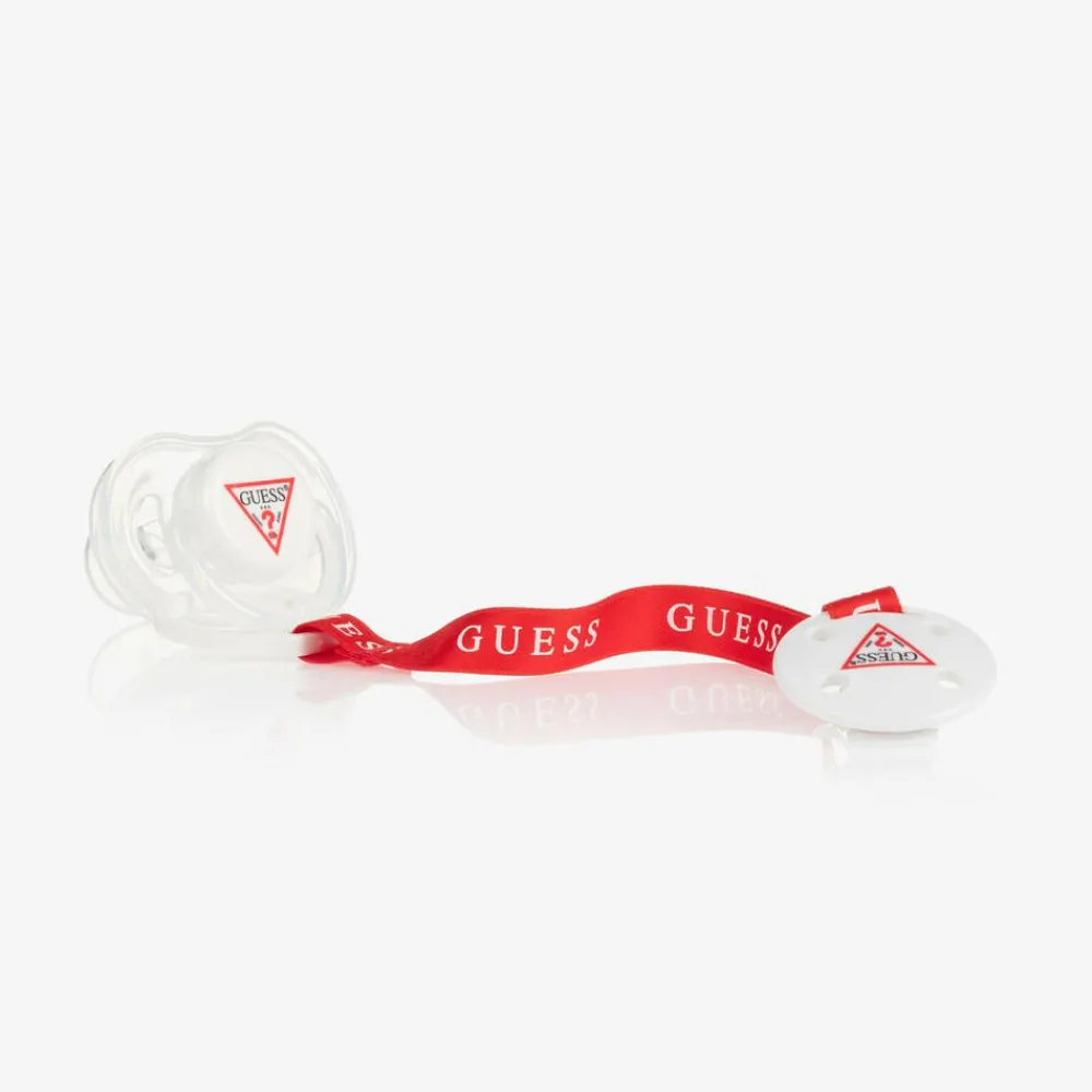 Guess Gifts|Sleeping Accessories*White Dummy & Clip Set