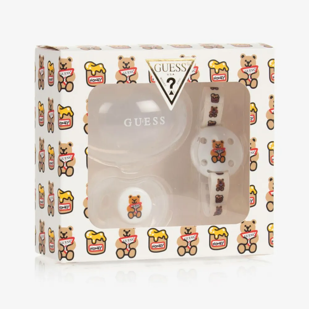 Guess Gifts|Sleeping Accessories*White Dummy & Clip Set