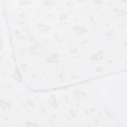 Babidu Gifts*White Farm Print Baby Blanket (77cm)