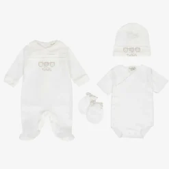 Nanán Gifts|Bags*White Faux Leather Hospital Bag Set (49cm)